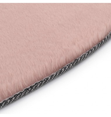  Kilimas, rožinės spalvos, 160 cm, dirbtinis triušio kailis - Kilimai - 2