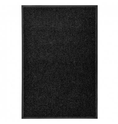  Durų kilimėlis, juodos spalvos, 60x90cm, plaunamas - Durų, virtuvės kilimai - 1