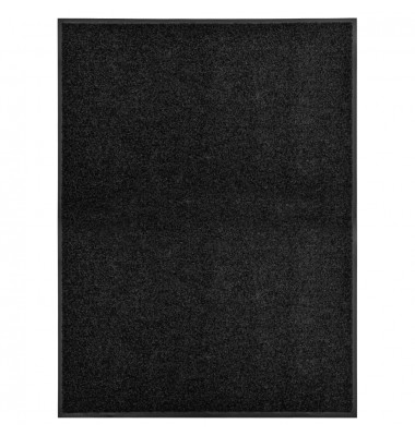  Durų kilimėlis, juodos spalvos, 90x120cm, plaunamas - Durų, virtuvės kilimai - 1