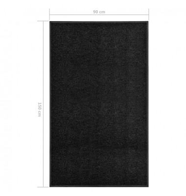  Durų kilimėlis, juodos spalvos, 90x150cm, plaunamas - Durų, virtuvės kilimai - 6