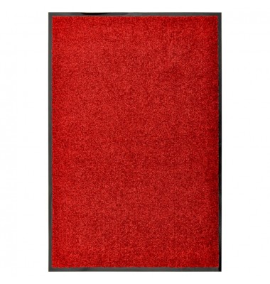  Durų kilimėlis, raudonos spalvos, 60x90cm, plaunamas - Durų, virtuvės kilimai - 1