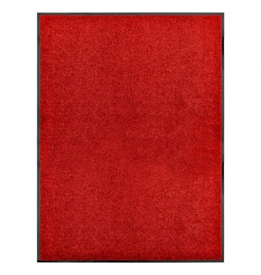 Durų kilimėlis, raudonos spalvos, 90x120cm, plaunamas - Durų, virtuvės kilimai - 1
