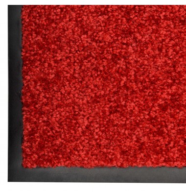  Durų kilimėlis, raudonos spalvos, 90x150cm, plaunamas - Durų, virtuvės kilimai - 5