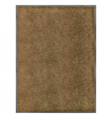 Durų kilimėlis, rudos spalvos, 90x120cm, plaunamas - Durų, virtuvės kilimai - 1