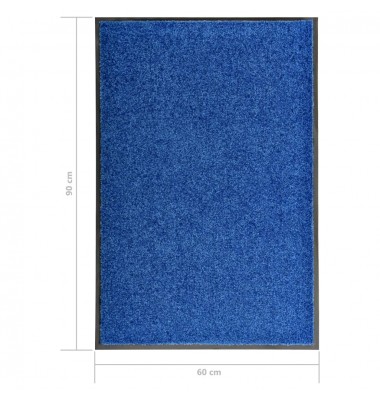  Durų kilimėlis, mėlynos spalvos, 60x90cm, plaunamas - Durų, virtuvės kilimai - 6