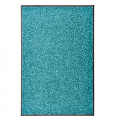  Durų kilimėlis, žydros spalvos, 60x90cm, plaunamas - Durų, virtuvės kilimai - 1