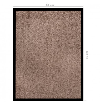  Durų kilimėlis, rudos spalvos, 40x60cm - Durų, virtuvės kilimai - 6