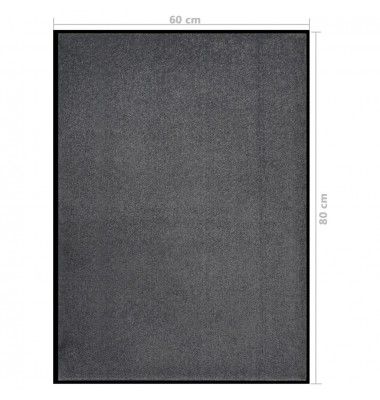  Durų kilimėlis, antracito spalvos, 60x80cm - Durų, virtuvės kilimai - 6