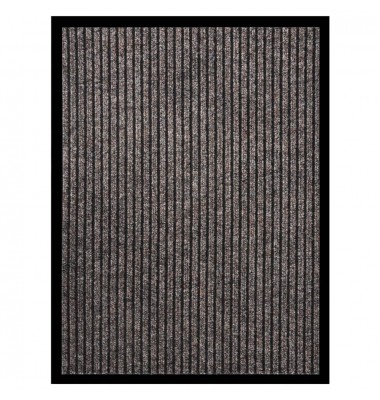  Durų kilimėlis, smėlio spalvos, 60x80cm, dryžuotas - Durų, virtuvės kilimai - 1