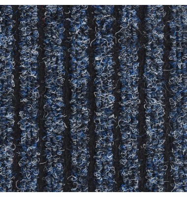  Durų kilimėlis, mėlynos spalvos, 60x80cm, dryžuotas - Durų, virtuvės kilimai - 5