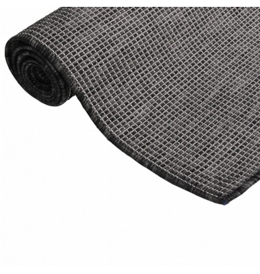  Lauko kilimėlis, pilkos spalvos, 200x280cm, plokščio pynimo - Kilimai - 3