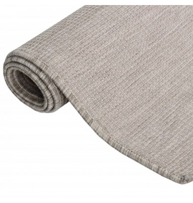  Lauko kilimėlis, taupe spalvos, 120x170cm, plokščio pynimo - Kilimai - 3