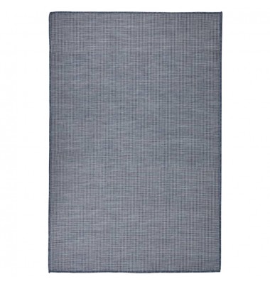  Lauko kilimėlis, mėlynos spalvos, 120x170cm, plokščio pynimo - Kilimai - 1