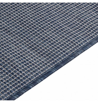  Lauko kilimėlis, mėlynos spalvos, 120x170cm, plokščio pynimo - Kilimai - 4