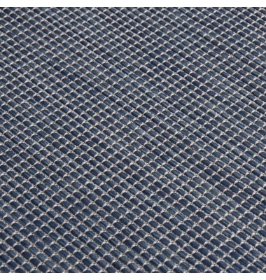  Lauko kilimėlis, mėlynos spalvos, 120x170cm, plokščio pynimo - Kilimai - 5