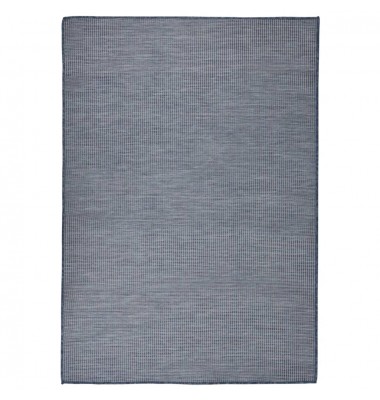  Lauko kilimėlis, mėlynos spalvos, 160x230cm, plokščio pynimo - Kilimai - 1