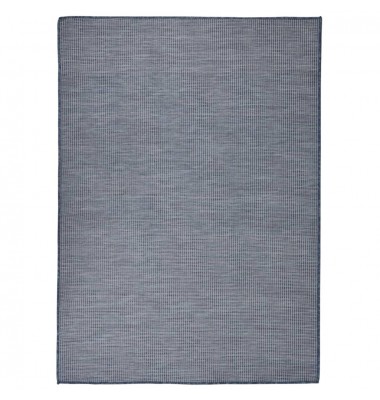  Lauko kilimėlis, mėlynos spalvos, 200x280cm, plokščio pynimo - Kilimai - 1