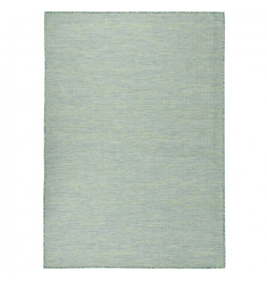  Lauko kilimėlis, turkio spalvos, 200x280cm, plokščio pynimo - Kilimai - 1