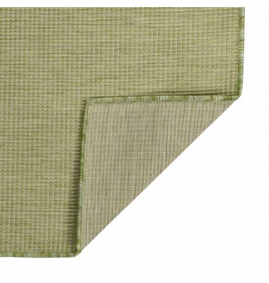  Lauko kilimėlis, žalios spalvos, 120x170cm, plokščio pynimo - Kilimai - 2