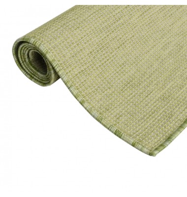  Lauko kilimėlis, žalios spalvos, 120x170cm, plokščio pynimo - Kilimai - 3