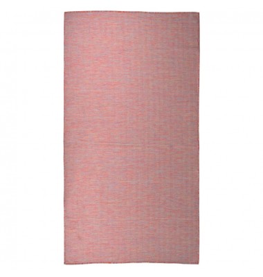  Lauko kilimėlis, raudonos spalvos, 80x150cm, plokščio pynimo - Kilimai - 1