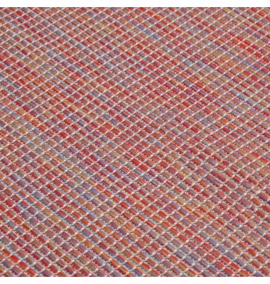  Lauko kilimėlis, raudonos spalvos, 80x150cm, plokščio pynimo - Kilimai - 5