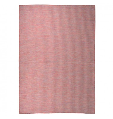  Lauko kilimėlis, raudonos spalvos, 160x230cm, plokščio pynimo - Kilimai - 1