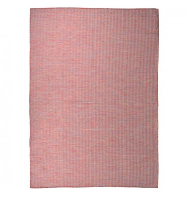  Lauko kilimėlis, raudonos spalvos, 200x280cm, plokščio pynimo - Kilimai - 1