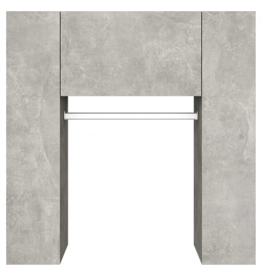 Koridoriaus spintelė, betono pilka, 97,5x37x99cm, mediena - Drabužių kabyklos - 5