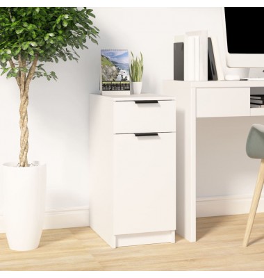  Rašomojo stalo spintelė, balta, 33,5x50x75cm, apdirbta mediena - Biuro spintos, spintelės - 1