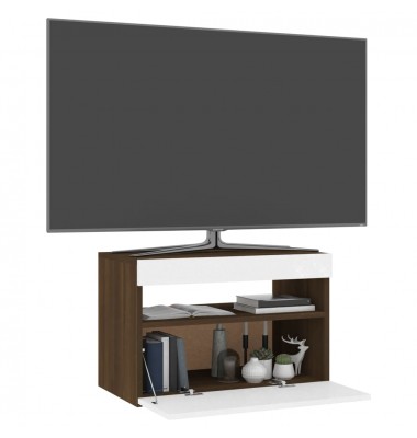  Televizoriaus spintelė su LED, ruda ąžuolo, 60x35x40cm - TV spintelės - 6