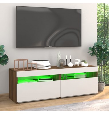  Televizoriaus spintelės su LED, 2vnt., rudos, 60x35x40cm - TV spintelės - 4