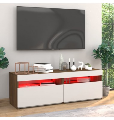  Televizoriaus spintelės su LED, 2vnt., rudos, 60x35x40cm - TV spintelės - 5