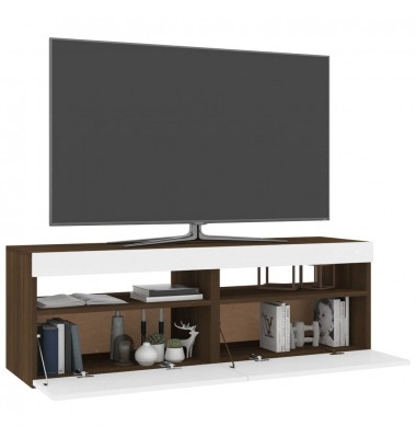  Televizoriaus spintelės su LED, 2vnt., rudos, 60x35x40cm - TV spintelės - 6