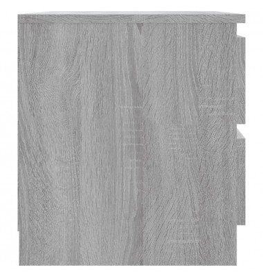  Naktinė spintelė, pilka ąžuolo, 50x39x43,5cm, apdirbta mediena - Naktinės spintelės - 4