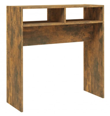  Konsolinis staliukas, dūminio ąžuolo, 78x30x80cm, mediena - Žurnaliniai staliukai - 2