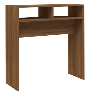  Konsolinis staliukas, rudas ąžuolo, 78x30x80cm, mediena - Žurnaliniai staliukai - 2