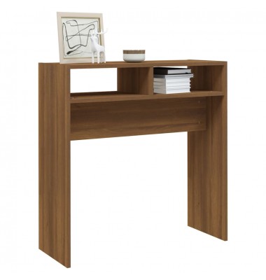  Konsolinis staliukas, rudas ąžuolo, 78x30x80cm, mediena - Žurnaliniai staliukai - 4