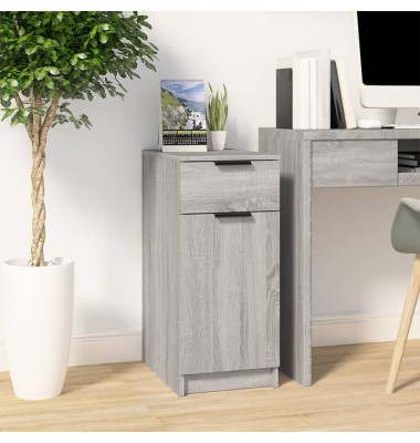  Rašomojo stalo spintelė, pilka, 33,5x50x75cm, apdirbta mediena - Biuro spintos, spintelės - 1