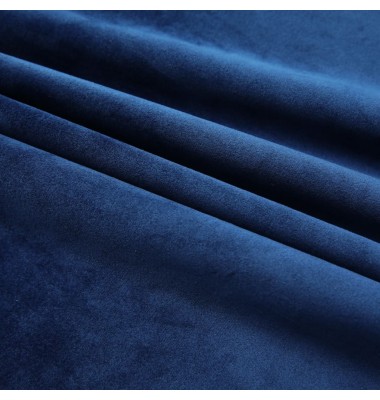  Naktinės užuolaidos, 2vnt., tamsiai mėlynos, 140x175cm, aksomas - Užuolaidos - 3