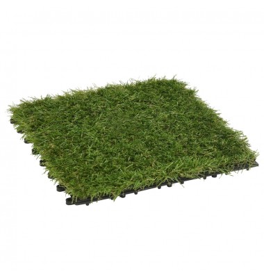  Dirbtinės žolės plytelės, 11vnt., žalios spalvos, 30x30cm - Dirbtiniai augalai - 2