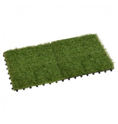  Dirbtinės žolės plytelės, 11vnt., žalios spalvos, 30x30cm - Dirbtiniai augalai - 3