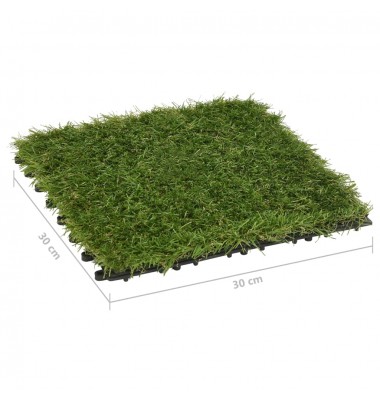  Dirbtinės žolės plytelės, 22vnt., žalios spalvos, 30x30cm  - Dirbtiniai augalai - 9