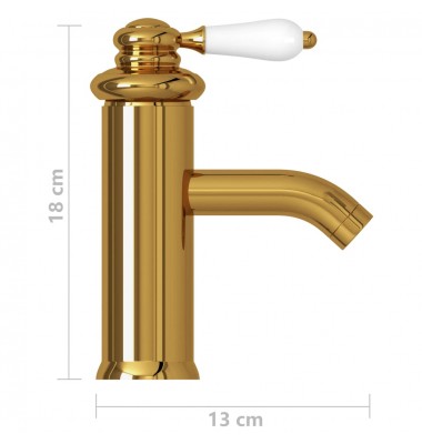  Vonios kambario praustuvo maišytuvas, auksinis, 130x180mm - Maišytuvai - 5