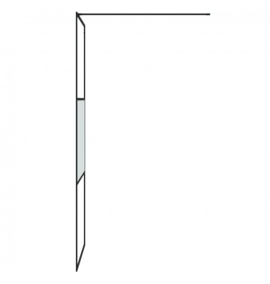 Dušo sienelė, juoda, 80x195cm, ESG stiklas, pusiau matinė - Dušo sienelės - 4
