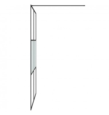  Dušo sienelė, juoda, 140x195cm, ESG stiklas, pusiau matinė - Dušo sienelės - 4
