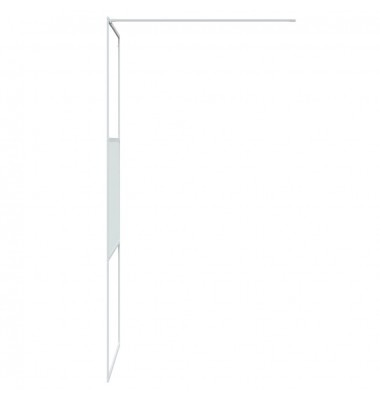  Dušo sienelė, balta, 80x195cm, skaidrus ESG stiklas - Dušo sienelės - 4