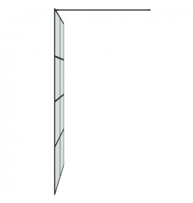  Dušo sienelė, juoda, 140x195cm, ESG stiklas, matinė - Dušo sienelės - 4