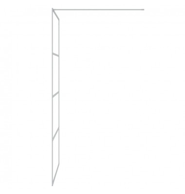  Dušo sienelė, sidabrinė, 100x195cm, ESG stiklas, skaidri - Dušo sienelės - 4