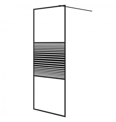  Dušo sienelė, juoda, 80x195cm, skaidrus ESG stiklas - Dušo sienelės - 2